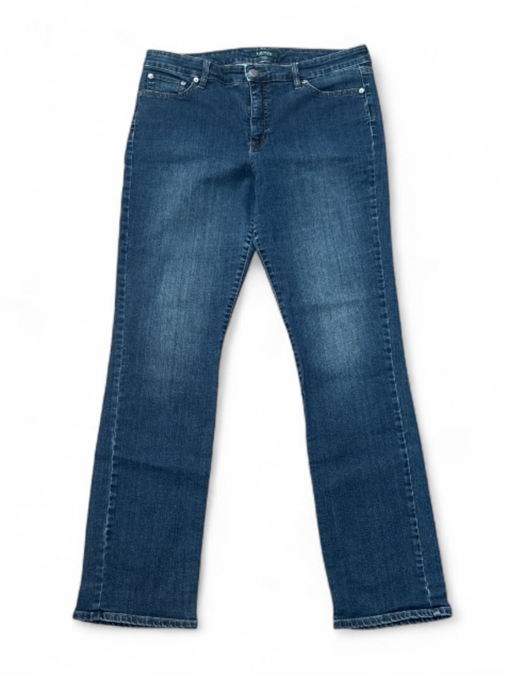 Lauren Ralph Lauren Premier Straight Leg Jeans Classic Stretchy Denim Size 14